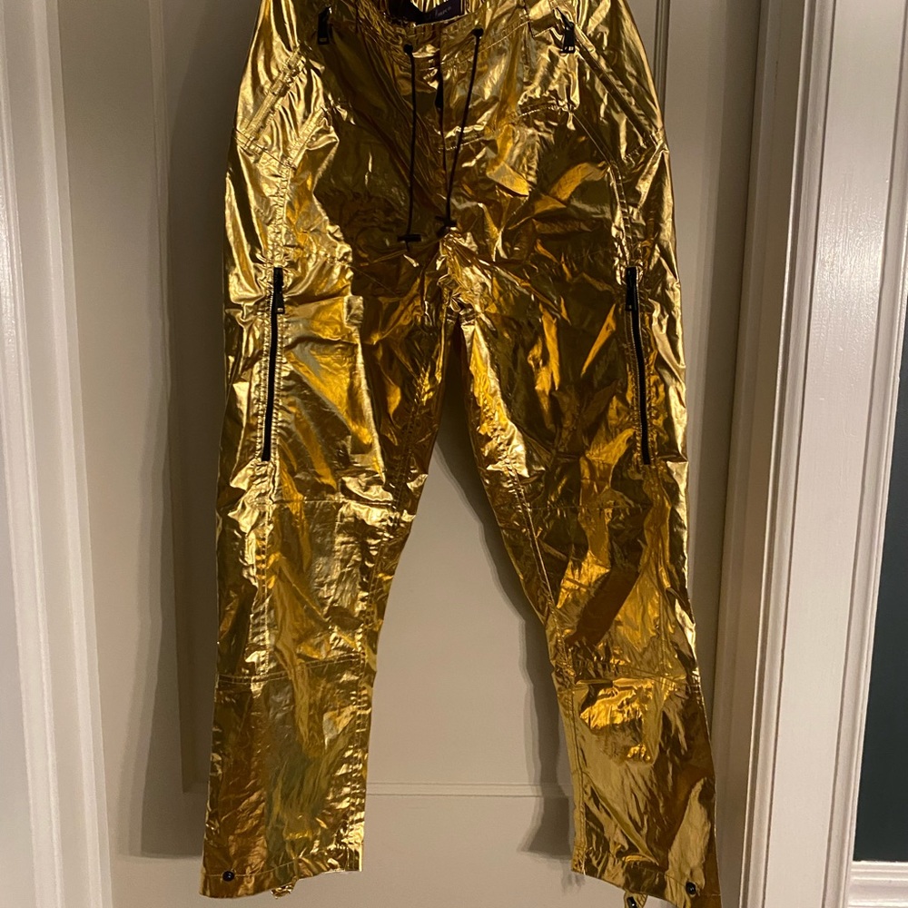 Ralph Lauren purple label women’s gold pants